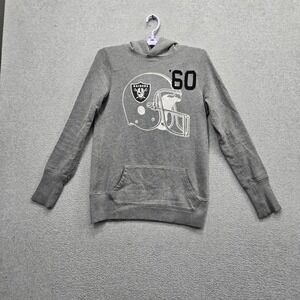 Las Vegas Raiders Women Hoodie S Gray Embroidered PINK‎ Victoria's Secret 60